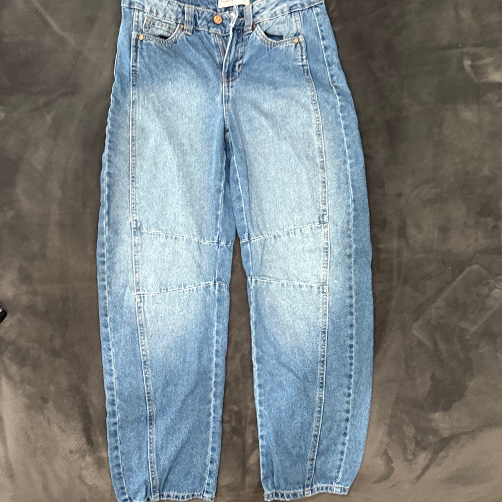 Celebrity Pink Girls Blue Denim Barrel Jeans